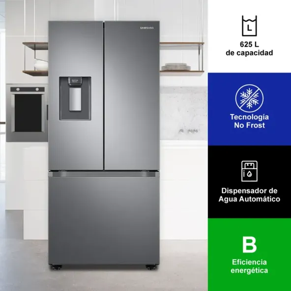 Nevecón SAMSUNG Tipo Europeo 625 Litros Brutos RF22A4220S9/CO Gris