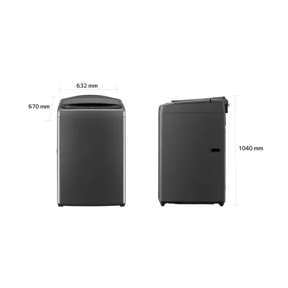 Lavadora Carga Superior LG 21 Kg (46libras) Negro WT21MV6