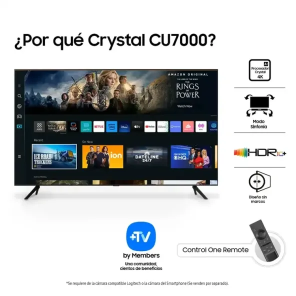 TV SAMSUNG 75"  75CU7000 4K-UHD LED Smart TV
