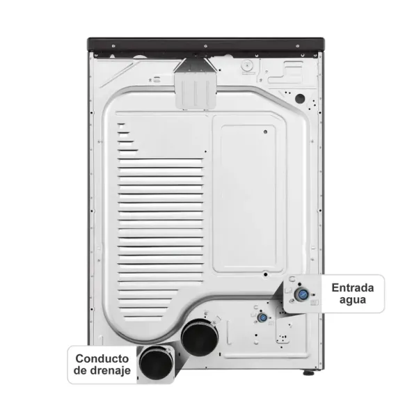 Secadora LG Carga Frontal a gas 22 Kilos DF22BV2SR Negra