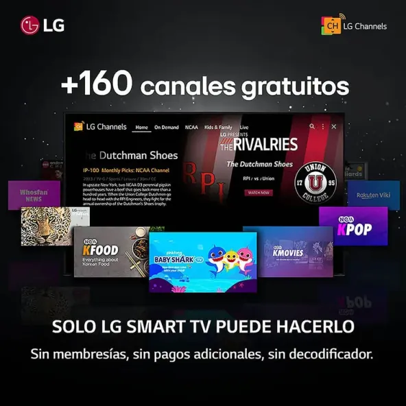 TV LG 75"  75NANO80 4K-UHD NanoCell Smart TV Con IA