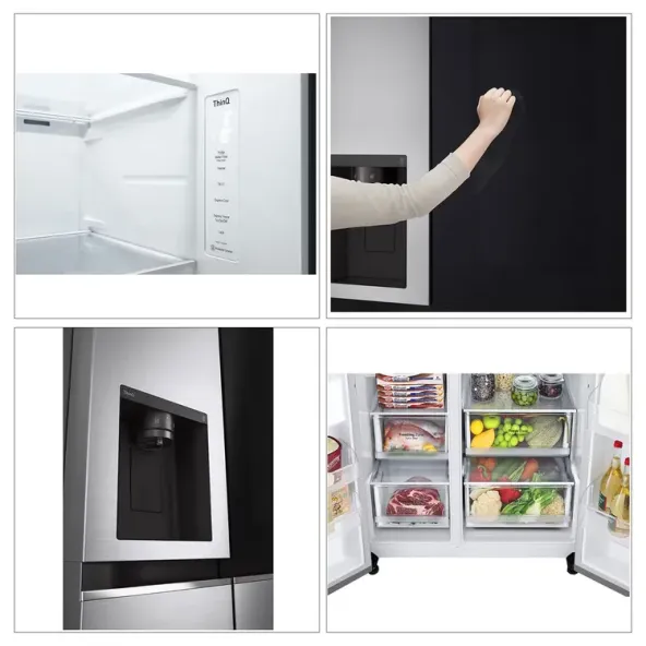 Nevecón LG InstaView Side by Side 635 Litros GS66GPY Gris