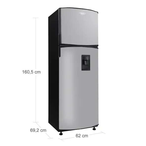 Nevera HACEB No Frost Congelador Superior 254 Litros N271 Manija Interna Inox