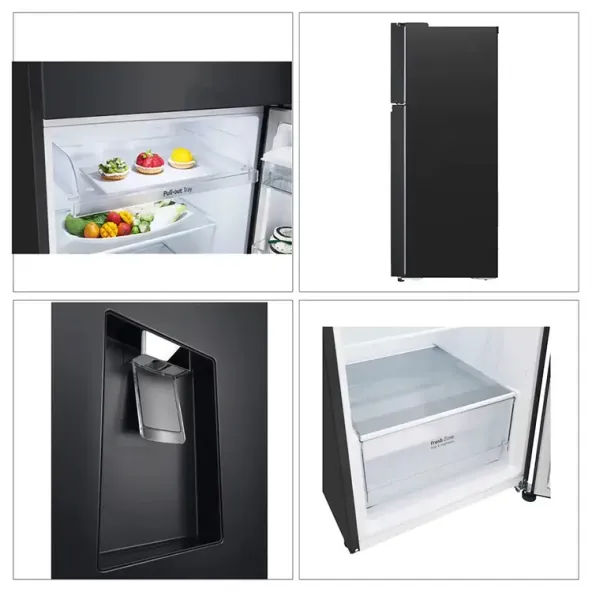 Nevera LG No Frost Congelador Superior 334 Litros VT34KPM Negra