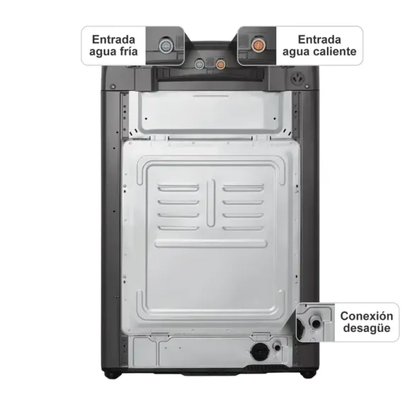 Lavadora LG Carga Superior 16KG WT16MVTB Negro