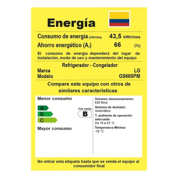 Nevecón Side by Side 638 Litros Smart Inverter Negro Mate GS66SPM