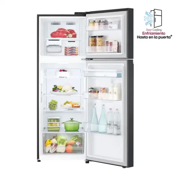 Nevera LG No Frost Congelador Superior 334 Litros VT34KPM Negra