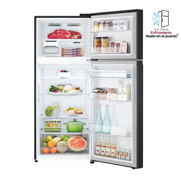 Nevera LG No Frost Congelador Superior 374 Litros VT38KPM Negro
